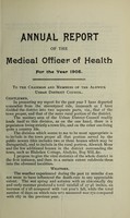 view [Report 1905] / Medical Officer of Health, Alnwick U.D.C.