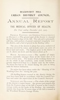 view [Report 1906] / Medical Officer of Health, Buckhurst Hill U.D.C.