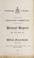 view [Report 1907] / School Medical Officer of Health, Blackburn County Borough.