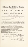 view [Report 1924] / Medical Officer of Health, Billericay R.D.C.