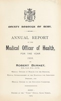 view [Report 1908] / Medical Officer of Health, Bury County Borough.