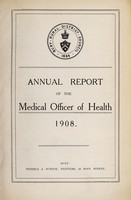 view [Report 1908] / Medical Officer of Health, Bury (Union) R.D.C.