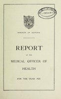 view [Report 1925] / Medical Officer of Health, Bedford Borough.