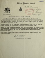 view [Report 1941] / Medical Officer of Health, Ilfracombe Port / Riparian Authority.