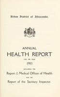 view [Report 1953] / Medical Officer of Health, Ilfracombe U.D.C.