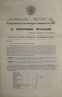 view [Report 1897] / Medical Officer of Health, Ilkeston Borough.