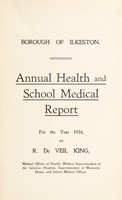 view [Report 1924] / Medical Officer of Health, Ilkeston Borough.