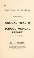 view [Report 1936] / Medical Officer of Health, Ilkeston Borough.