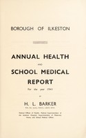 view [Report 1940] / Medical Officer of Health, Ilkeston Borough.