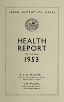 view [Report 1953] / Medical Officer of Health, Ilkley U.D.C.