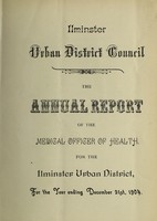 view [Report 1904] / Medical Officer of Health, Ilminster U.D.C.