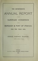 view [Report 1894] / Medical Officer of Health, Ipswich Borough & Port.