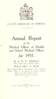 view [Report 1931] / Medical Officer of Health, Ipswich County Borough.