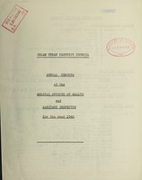 view [Report 1940] / Medical Officer of Health, Irlam U.D.C.