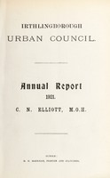 view [Report 1921] / Medical Officer of Health, Irthlingborough U.D.C.