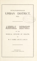 view [Report 1925] / Medical Officer of Health, Irthlingborough U.D.C.