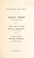 view [Report 1938] / Medical Officer of Health, Irthlingborough U.D.C.