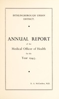 view [Report 1945] / Medical Officer of Health, Irthlingborough U.D.C.