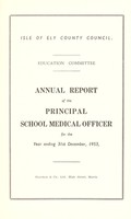 view [Report 1953] / School Medical Officer of Health, Isle of Ely County Council.