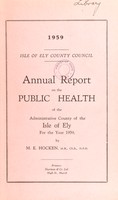 view [Report 1959] / Medical Officer of Health, Isle of Ely County Council.