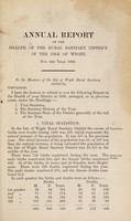 view [Report 1888] / Medical Officer of Health, Isle of Wight Rural District Council.