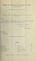 view [Report 1934] / Medical Officer of Health, Isle of Wight County Council.
