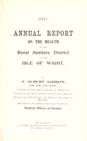 view [Report 1911] / Medical Officer of Health, Isle of Wight R.D.C.