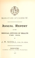 view [Report 1905] / Medical Officer of Health, Jarrow Borough.