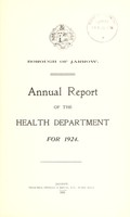 view [Report 1924] / Medical Officer of Health, Jarrow Borough.