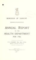 view [Report 1936] / Medical Officer of Health, Jarrow Borough.