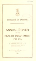 view [Report 1944] / Medical Officer of Health, Jarrow Borough.