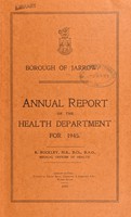 view [Report 1945] / Medical Officer of Health, Jarrow Borough.