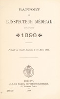 view [Report 1898] / Medical Officer of Health, Jersey.