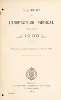 view [Report 1905] / Medical Officer of Health, Jersey.