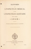 view [Report 1913] / Medical Officer of Health, Jersey.