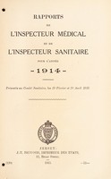 view [Report 1914] / Medical Officer of Health, Jersey.