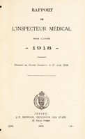 view [Report 1918] / Medical Officer of Health, Jersey.