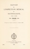 view [Report 1928] / Medical Officer of Health, Jersey.