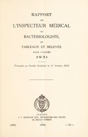 view [Report 1931] / Medical Officer of Health, Jersey.