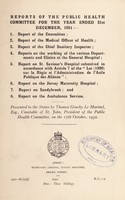 view [Report 1951] / Medical Officer of Health, Jersey.