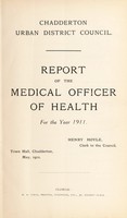 view [Report 1911] / Medical Officer of Health, Chadderton U.D.C.