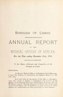 view [Report 1915] / Medical Officer of Health, Chard (Union) R.D.C.