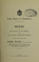 view [Report 1925] / Medical Officer of Health, Chadderton U.D.C.