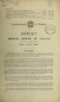 view [Report 1935] / Second Quarter, Medical Officer of Health, Durham County Palatine / County Council.