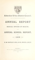 view [Report 1909] / Medical Officer of Health, Aldershot U.D.C.