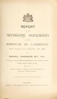 view [Report 1895] / Medical Officer of Health, Cambridge Borough.