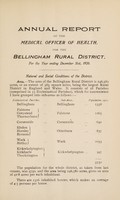 view [Report 1920] / Medical Officer of Health, Bellingham R.D.C.