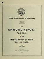 view [Report 1941] / Medical Officer of Health, Glyncorrwg U.D.C.