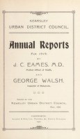 view [Report 1919] / Medical Officer of Health, Kearsley U.D.C.