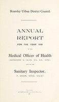 view [Report 1938] / Medical Officer of Health, Kearsley U.D.C.